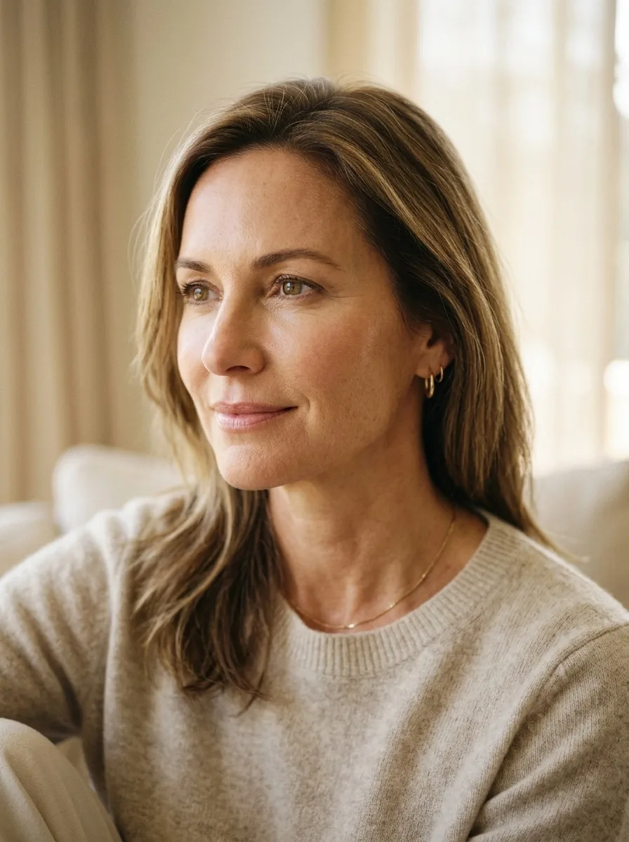 Upper + Lower Blepharoplasty after — 1 Year Post-Op