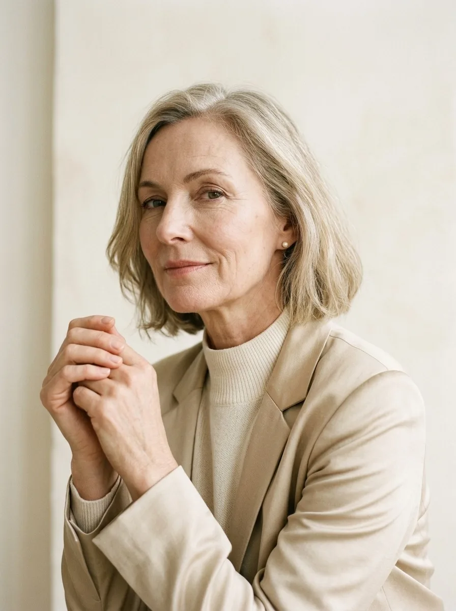 Deep plane facelift before — Dallas patient