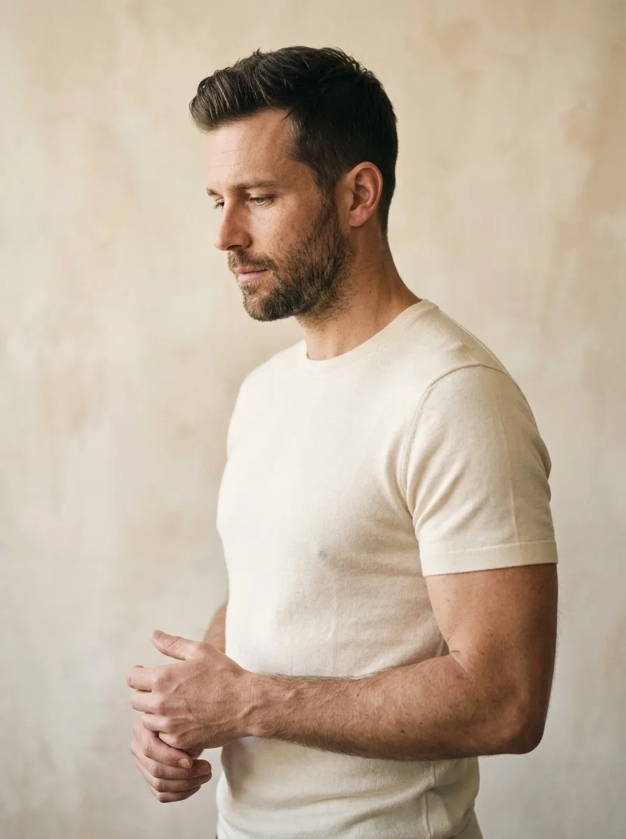 Gynecomastia Correction before — Dallas patient