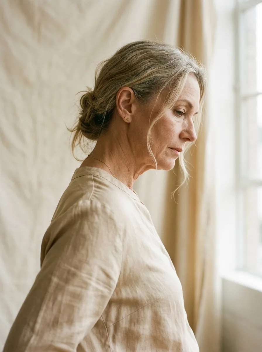 Neck Lift before — Dallas patient